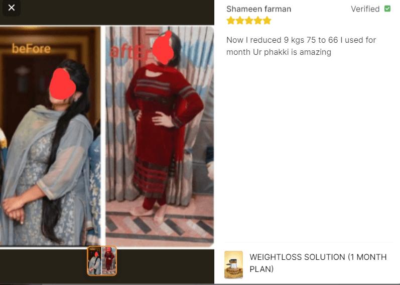 Buy 1 Get 1 Free Phaki by Rubina(2 Months Plan)